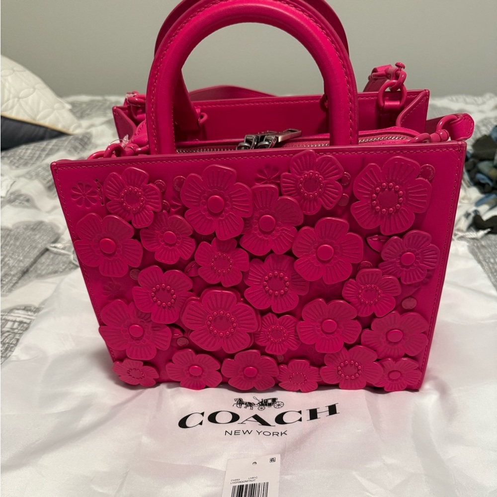 Coach Teaflower Rogue bag